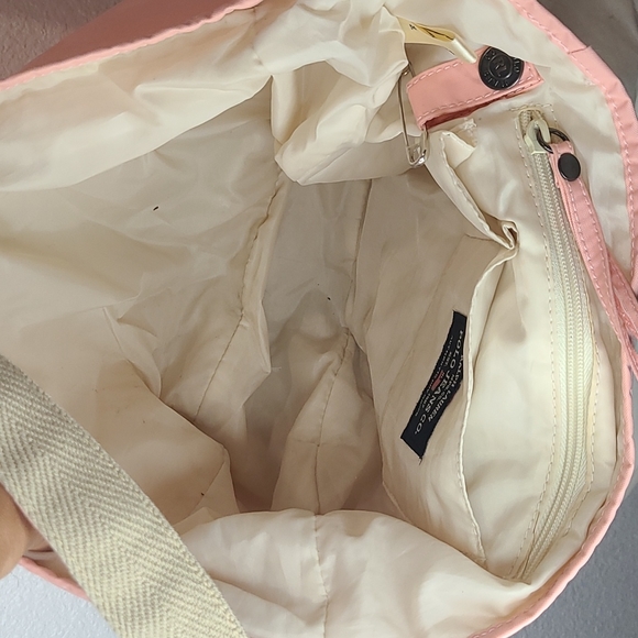 Y2K Ralph Lauren Polo Jeans Co. Pink nylon messenger tote bag - Picture 16 of 16